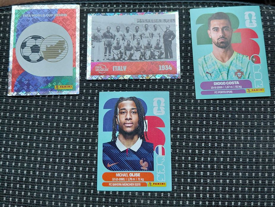4 cartas raras e especiais copa do mundo 2026
