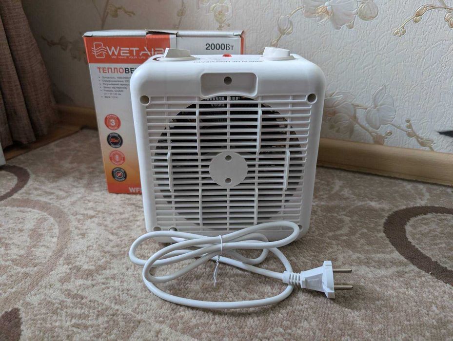 Тепловентилятор/обігрівач/дуйчик WetAir WFH-28