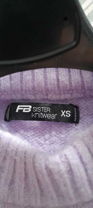 Sweter liliowy xs oversize