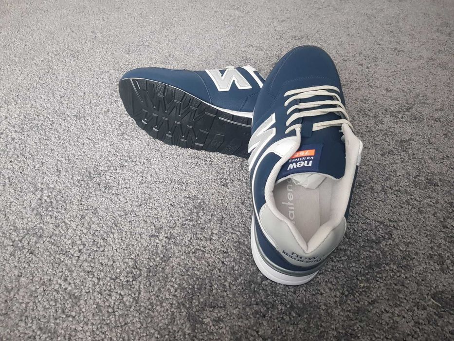 granatowe buty meskie