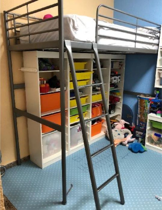 Cama beliche, metálica, cor cinza64584219571203123