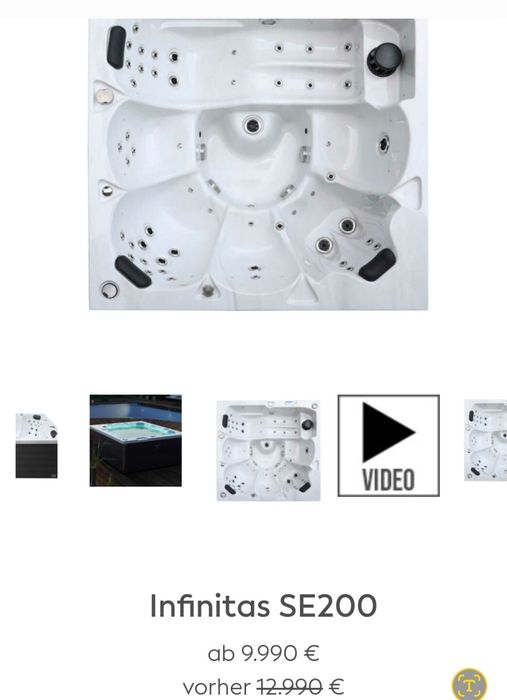 Jacuzzi ogrodowe infinitas SE 200 Made in Germany