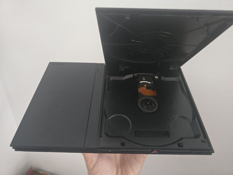 Playstation 2 slim (ps2) + comando + eyetoy + jogos
