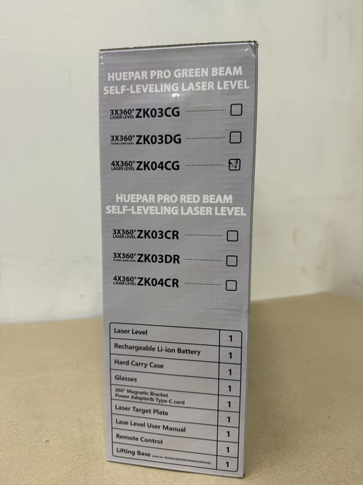 Лазерный уровень huepar Huepar ZK04CG 4D 16 линий