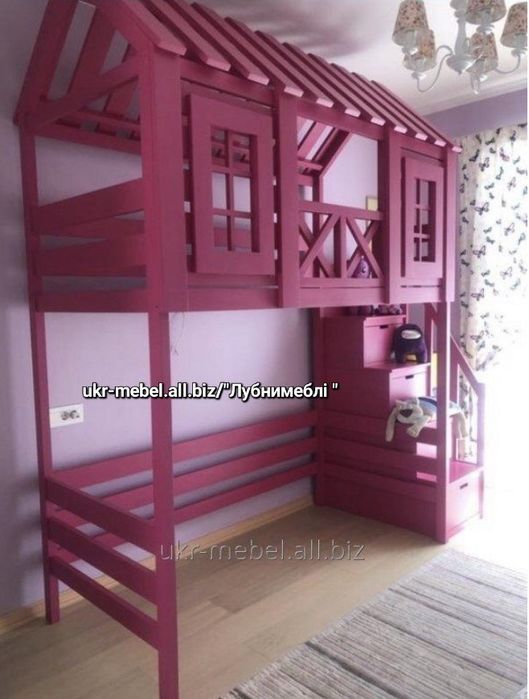 Ліжко двоповерхове "Емма",кровать  двухъярусная деревянная