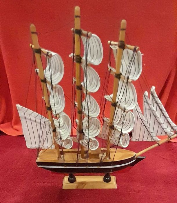 Model żaglowca drewno materiał statek dekoracyjny Nardowe Muzeum Morsk