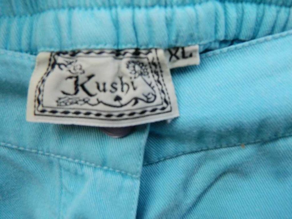 Kushi, Niebieskie bawełniane rybaczki, bojówki  40/42