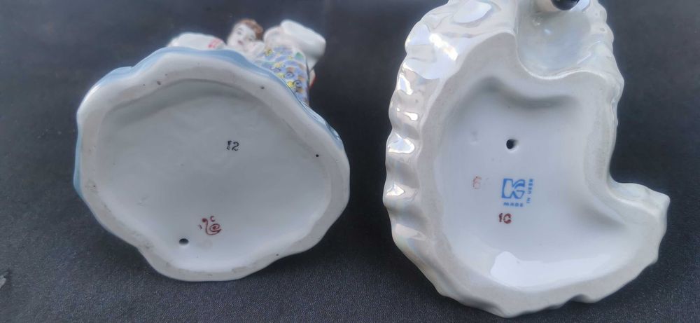 Figurka Porcelanowa Tancerki i Pary w strojach ludowych. Cechowane