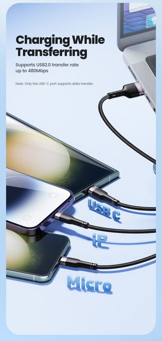 USB-кабель TOOCKI 3 в 1