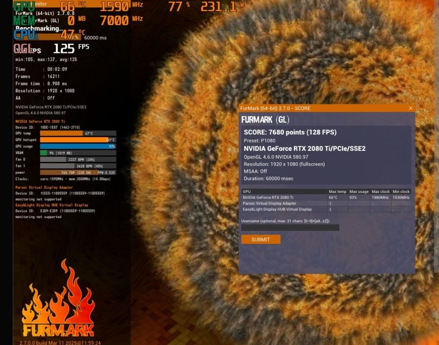 Топовая Msi Gaming X RTX 2080 Ti 12-Gb