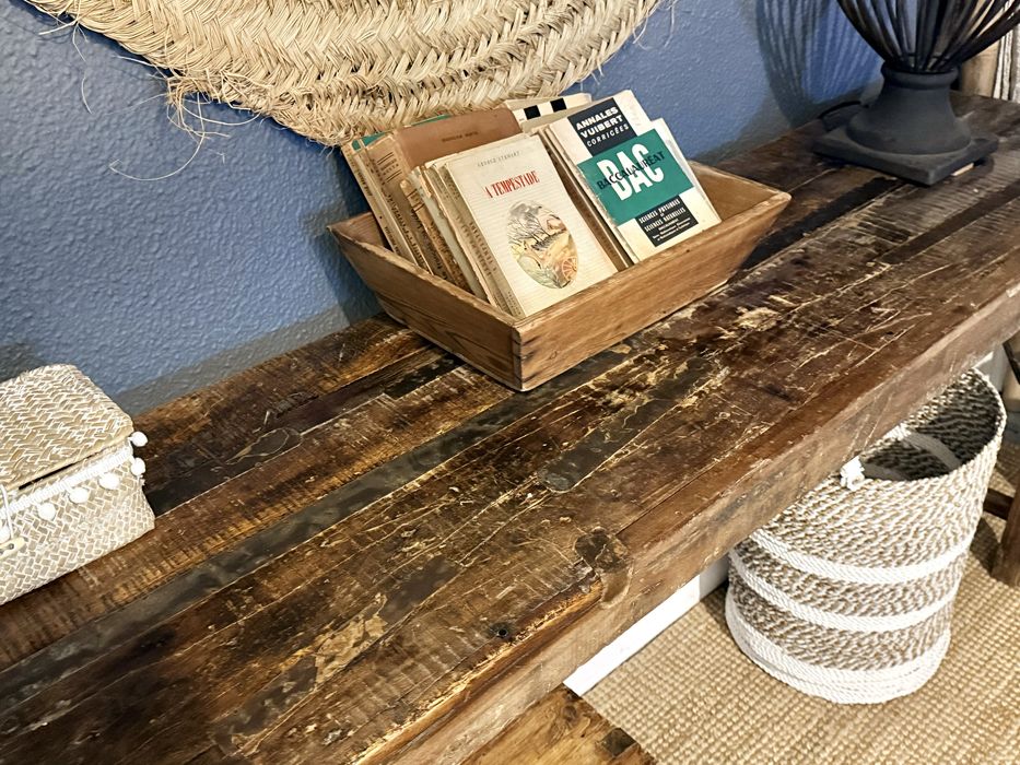 aparador consola mesa bancada trabalho teca indiana oriental rustica