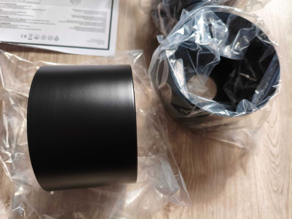 Klosze do lampy żyrandola loft czarne 3szt nowe e27