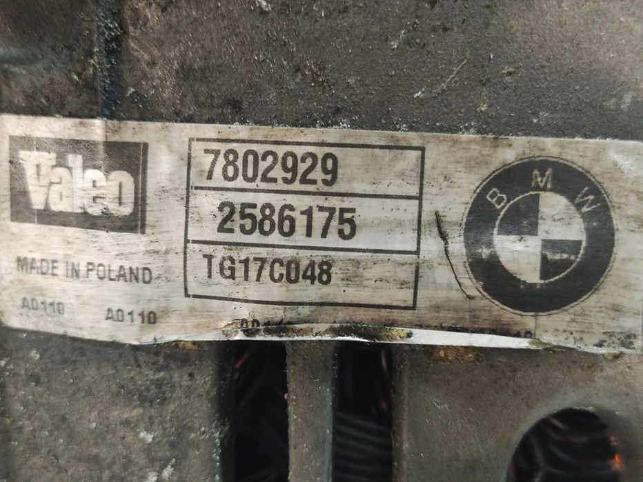 ALTERNADOR ORIGINAL VALEO TG17C048 BMW SERIE 5 E60 530D 3.0D 24V