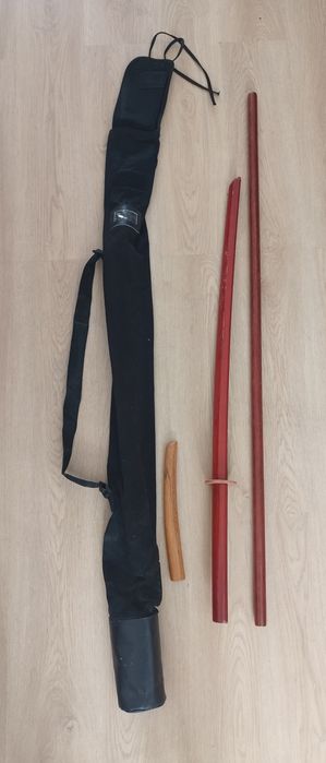 Equipamento Aikido – Jō, Bokken, Tantō + Saco