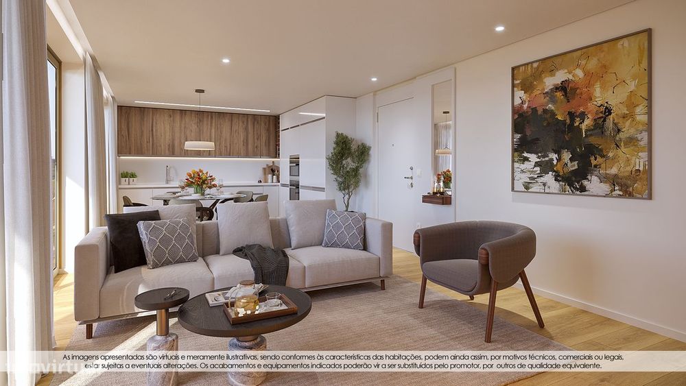 Apartamento T2 c/ Terraço (43.25m2)| Empreendimento Geminus (Arcozelo)