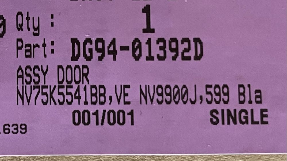 Drzwi do piekarnika Samsung