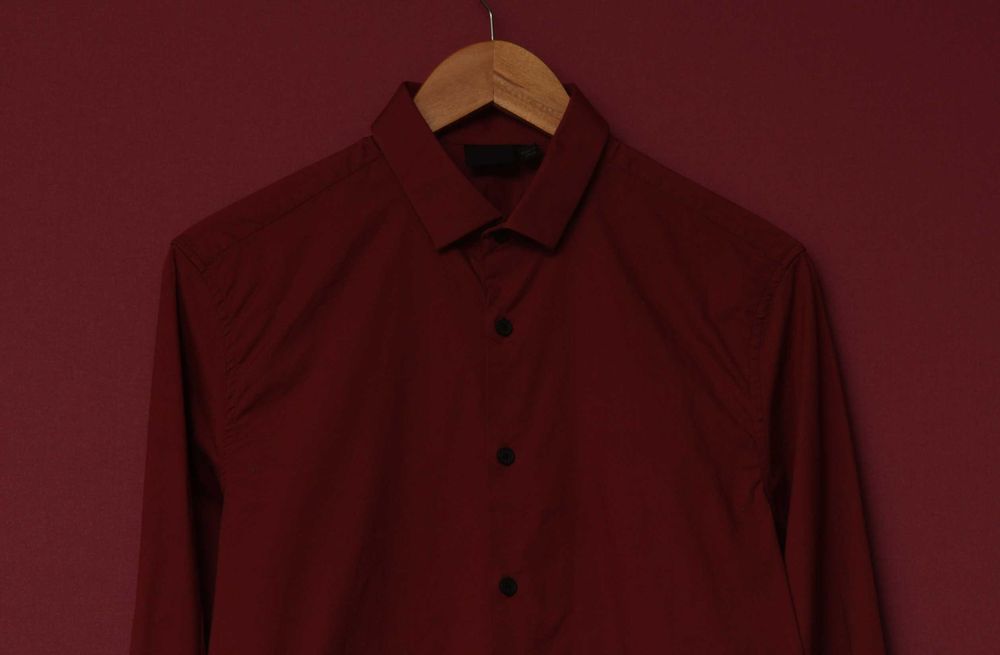 Asos рр S рубашка из хлопка и лайкры