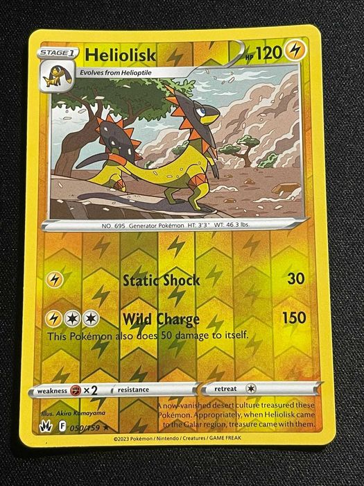 Carta Pokémon Heliolisk 50/159 Crown Zenith
