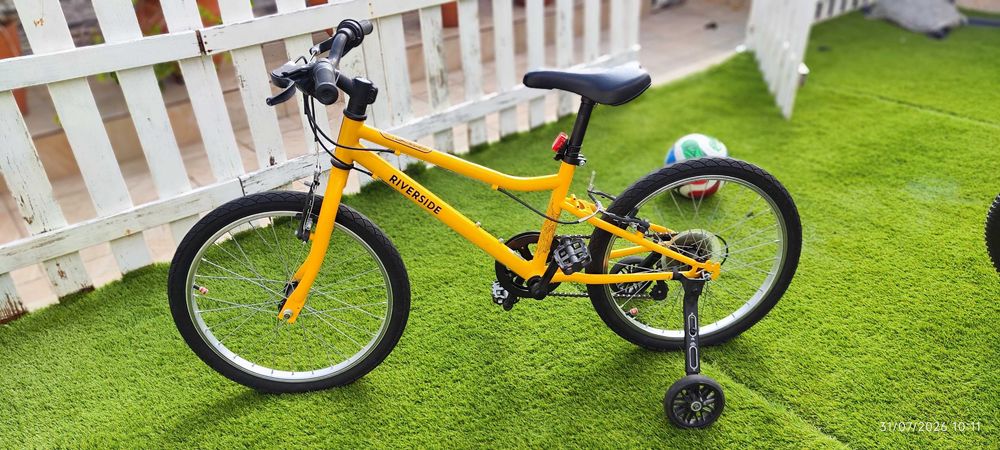 Bicicleta Criança BTWIN Riverside 120 (20") + Rodas Laterais | 6-9 Anos