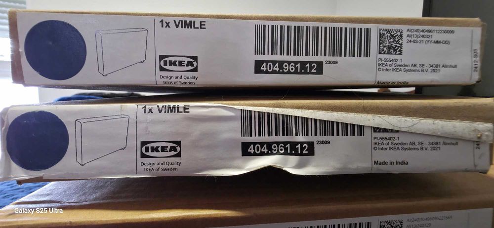 Capas Sofá IKEA VIMLE Chaise Longue (Conjunto Completo) – Azul Escuro – Novas