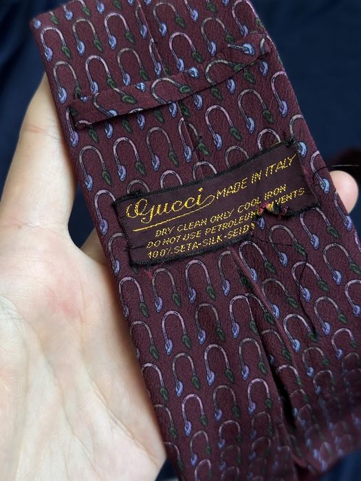 Вінтажна шовкова краватка Gucci