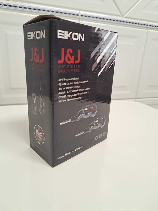 Sistema Wireless Guitarra EIKON J&J UHF – Como Novo