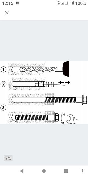 Kotwa, śruba do betonu