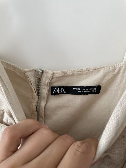 Lniany kombinezon XS Zara