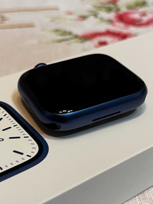 !! Apple Watch Series 7 GPS Azul – Impecável, 94% Bateria, Completo !!