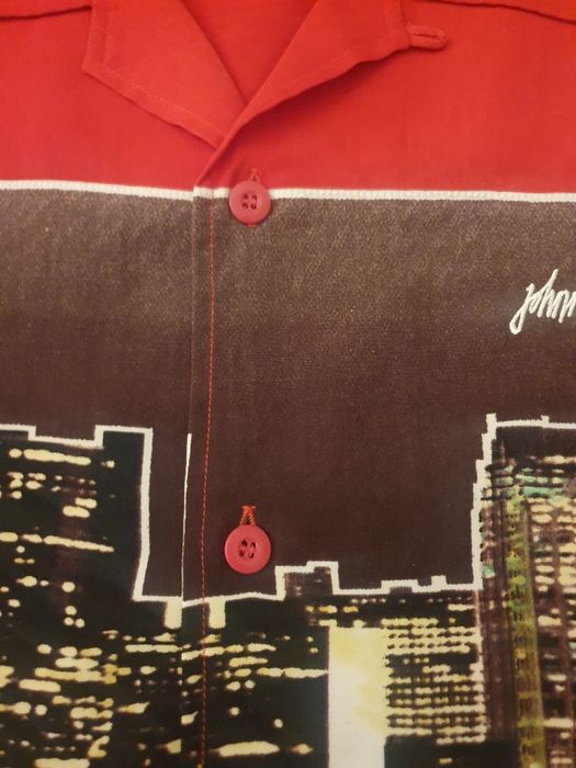 Johnny Blaze – Koszula XXL – grafika miasta – unikat