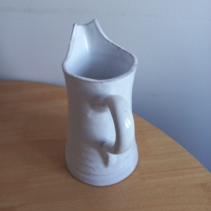 Jarro de cerâmica 21x13cm branco