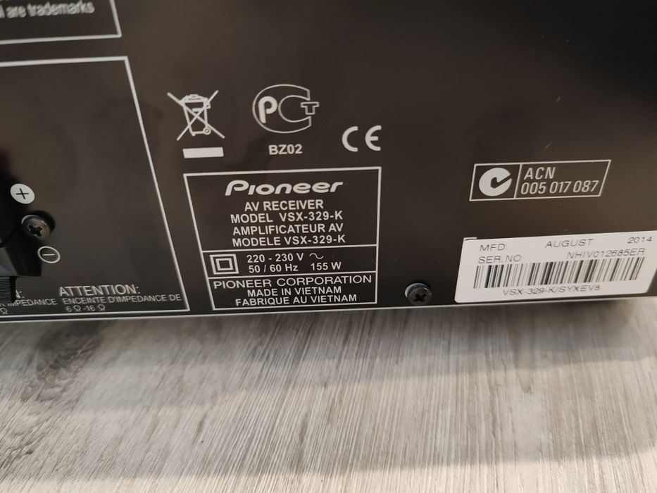Amplituner pioneer vsx 329 k