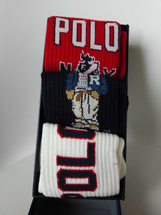 Набір шкарпеток polo ralph lauren 3 пари оригінал, трендові шкарпетки