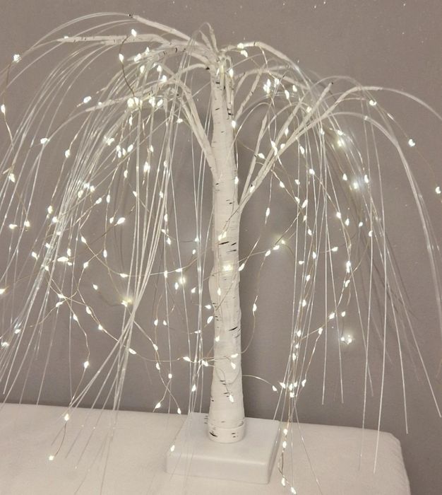 Lampka led na baterie lub do prądu nowa drzewko brzoza
