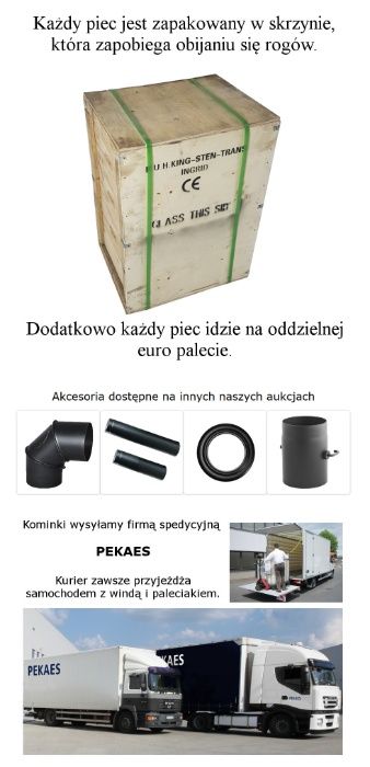 Kominek Piec Żeliwny Ingrid 11 kW Ambra Koza RURA