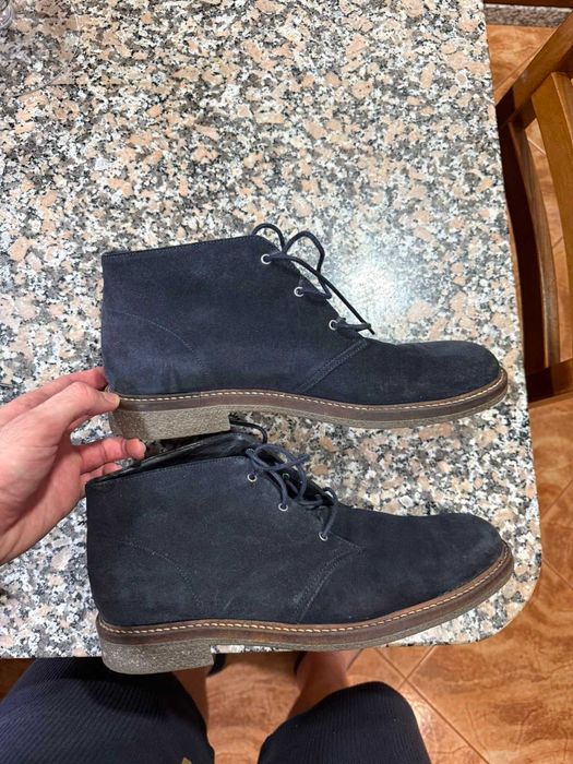 Botas camurça marinho homem 46