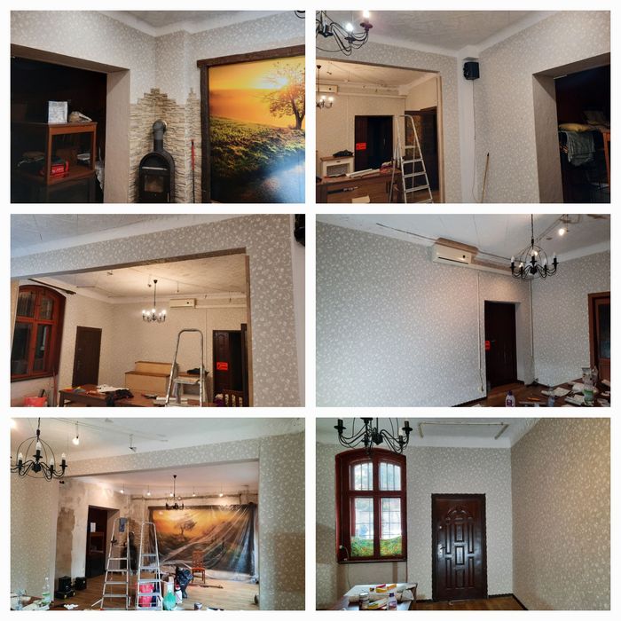 Tapetowanie, malowanie ścian i sufitów,