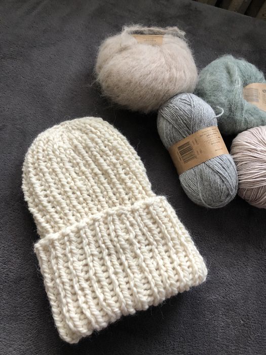 Czapka na drutach handmade Dostepne! Welna alpaka