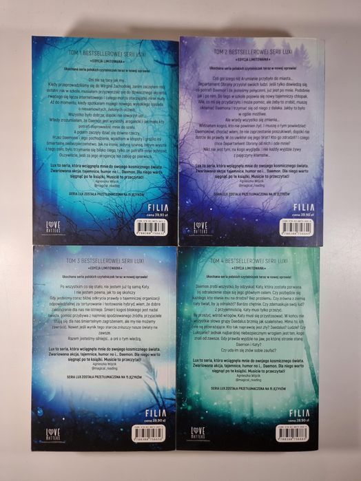 Seria LUX / zestaw 4 książek / Jennifer L. Armentrout
