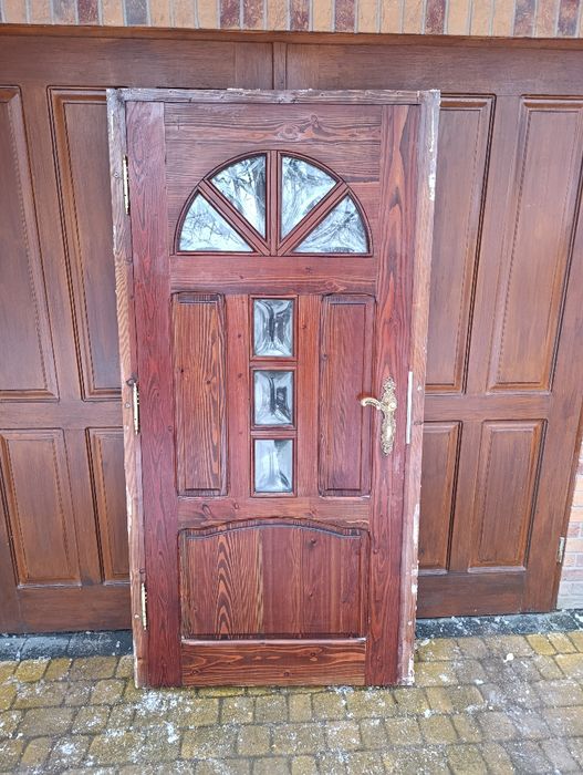 Drzwi wejściowe jodłowe