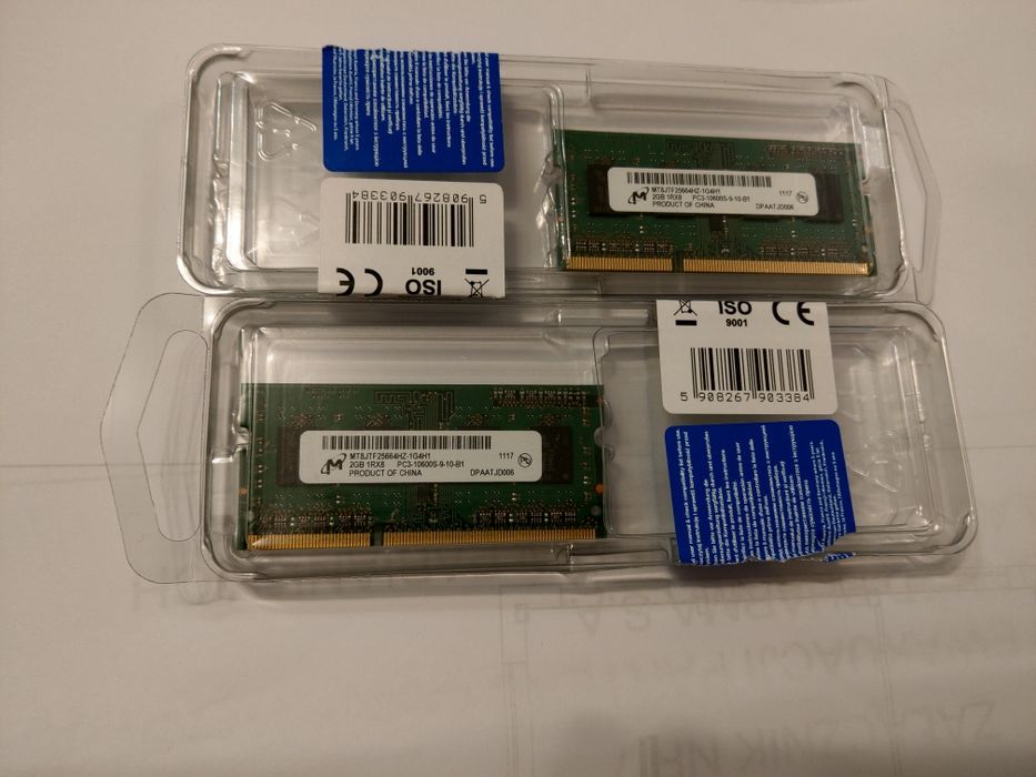 Pamięć 4 GB 2x2GB PC3-10600 SO-DIMM Micron