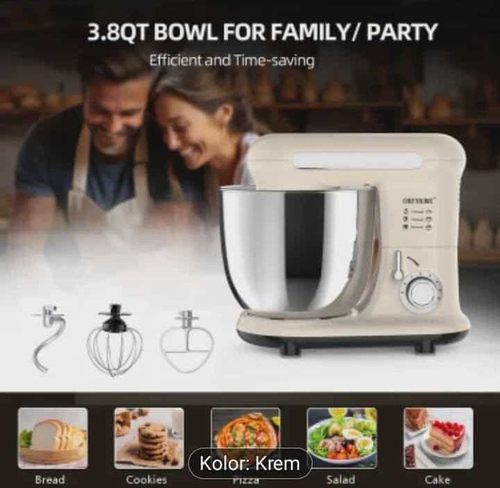 Mikser Stojący 1300w Kremowy