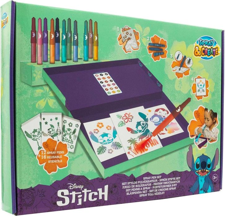 Disney Stitch Set Prenda Canetas de Spray