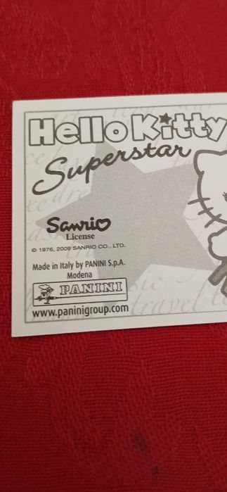 Cromo Hello Kitty, n° 13, novo