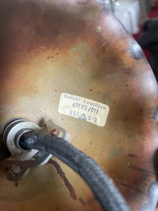 Vintage lampa Kaiser Leuchten, lata 60-70