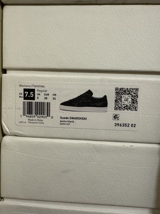 НОВІ PUMA SWAROVSKI ОРИГІНАЛ 39 25см жіночі кеди чорні 396352 02