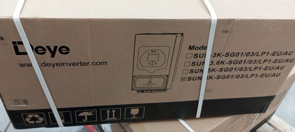 Інвертор 5/6/8/1SUN-6K-SG05LP1-EU Deye WiFi (6 kW, 1 фаза, 2 MPPT, LV)