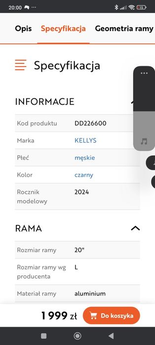 Rower Kellys Spider 50