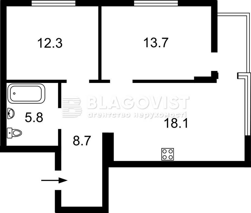 Варшавський-2 Подільський 2к квартира на Олександра Олеся 7