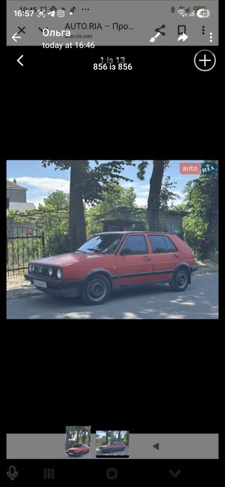 Автомобіль Volkswagen Colf